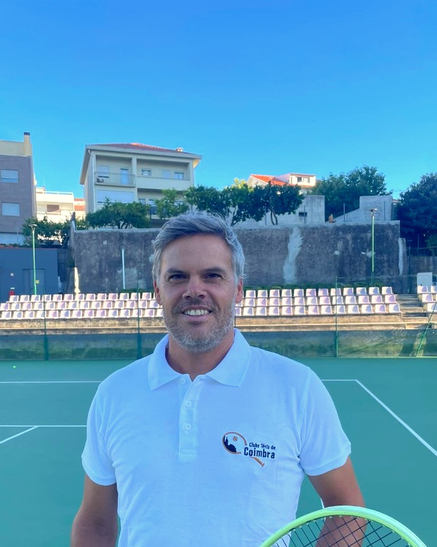 Diogo Ramos, treinador no Clube de Ténis de Coimbra