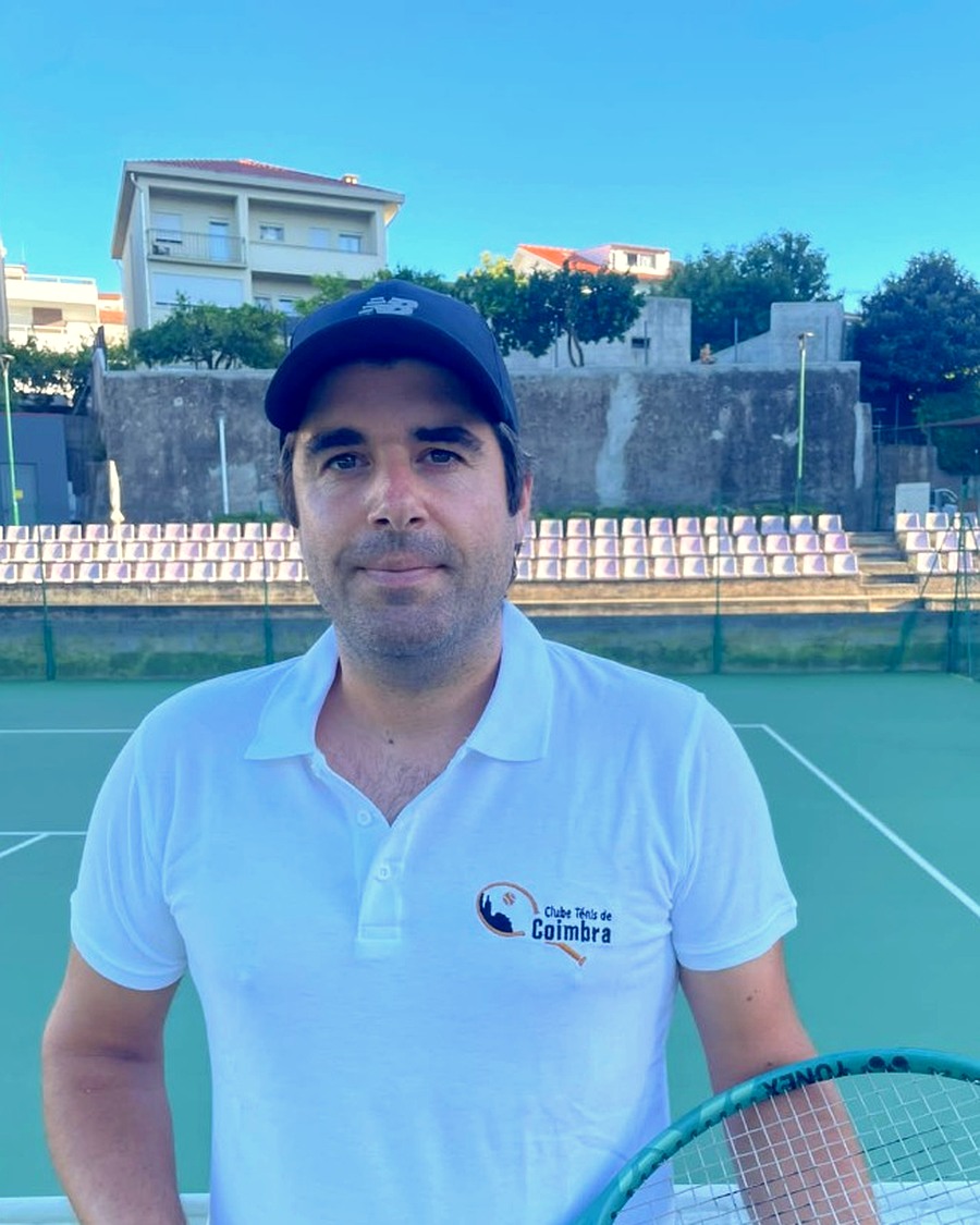 Leandro Gomes, treinador no Clube de Ténis de Coimbra